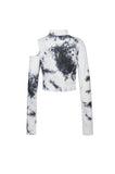 Punk irreqular tie-dyed T-shirt TW310