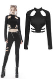 Punk rebel cutout sexy crop top TW345