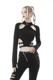 Punk rebel cutout sexy crop top TW345