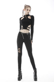 Punk rebel cutout sexy crop top TW345