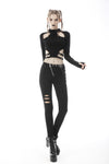 Punk rebel cutout sexy crop top TW345