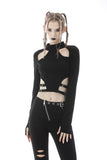 Punk rebel cutout sexy crop top TW345