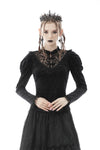 Gothic retro button embossing top TW352