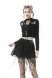 Punk sexy rope cross crop top TW371