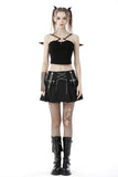 Rock doll bat wing crop top TW391