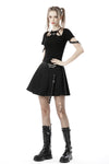 Punk rock girl eyelet cuff top TW394