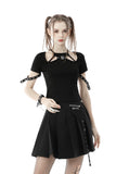 Punk rock girl eyelet cuff top TW394