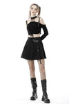 Punk drawstring strap top TW398