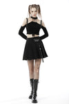 Punk drawstring strap top TW398