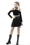 Punk drawstring strap top TW398