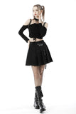 Punk drawstring strap top TW398