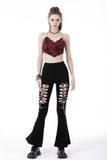 Punk dye heart shape crop top TW423