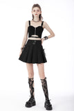 Punk rock cutout zip top TW424