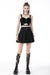 Punk rock cutout zip top TW424