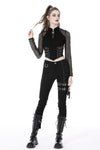 Punk locomotive sexy net wrap waist top TW447