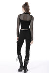 Punk locomotive sexy net wrap waist top TW447