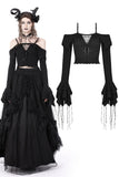 Gothic princess off shoulder sexy top TW459