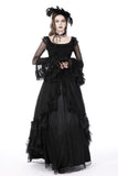 Gothic princess layered frilly sleeves sexy top TW465